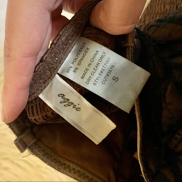 Y2K Brown and Black Ribbon Mesh Boned Corset Top - Picture 11 of 12